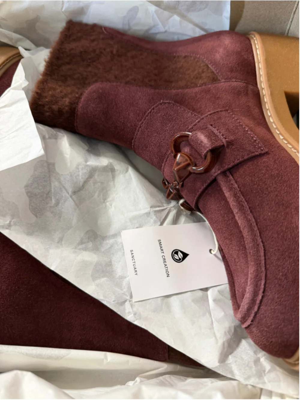 NEW Sanctuary Marley Bit Chelsea Leather Upper Block Heel Ankle Boots 8.5 $169